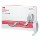 transpore-surgical-plastic-tape-1.27cmx9.1m-24-box