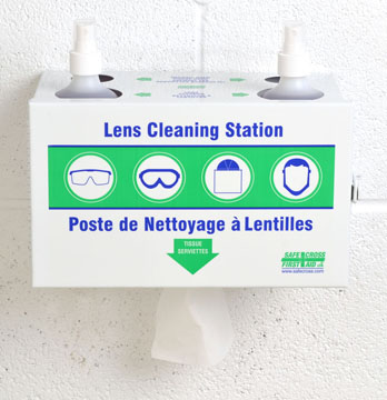 lens-cleaning-station-w/2x500ml-cleaner-x1x300-tissues-metal