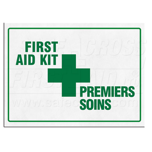 sign-first-aid-kit-35.6x25.4cm-14"x10"-english-french